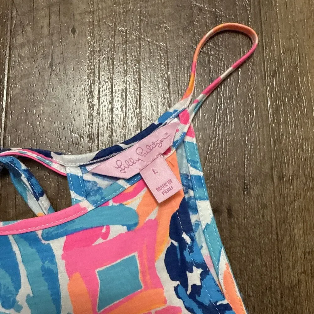 Lilly Pulitzer Margot Swing Dress in Goombay Smashed Pineapple Size Large - Picture 4 of 13